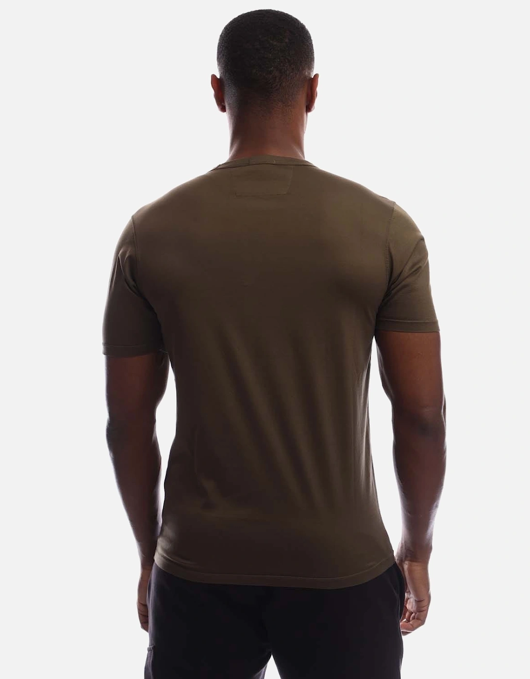 70/2 Mercerized Jersey Logo Patch T-Shirt