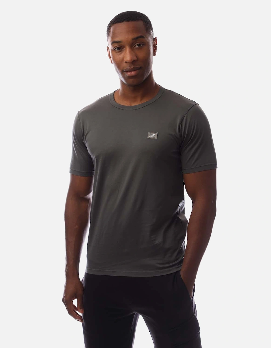 70/2 Mercerized Jersey Logo Patch T-Shirt, 5 of 4