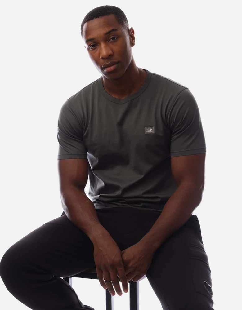 70/2 Mercerized Jersey Logo Patch T-Shirt