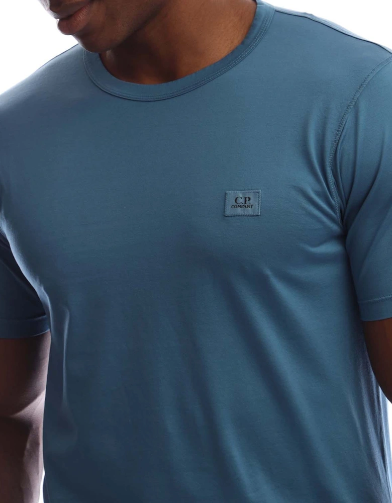 70/2 Mercerized Jersey Logo Patch T-Shirt