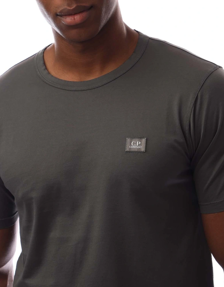 70/2 Mercerized Jersey Logo Patch T-Shirt