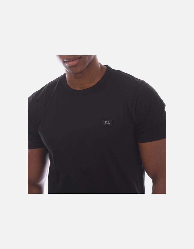70/2 Mercerized Jersey Logo Patch T-Shirt