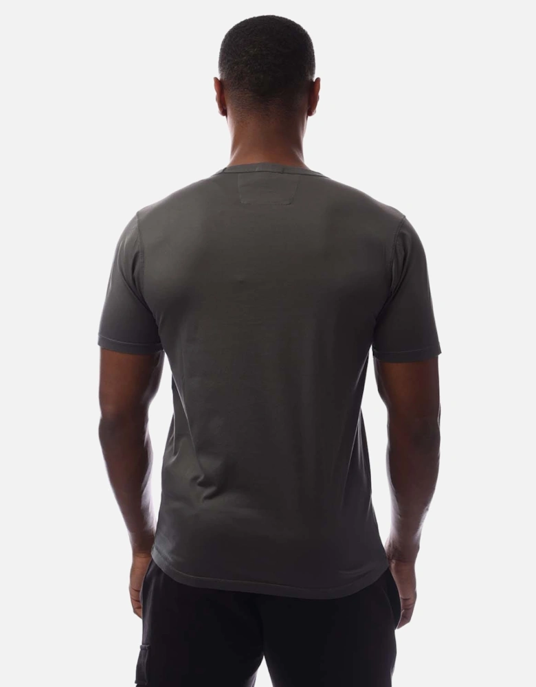 70/2 Mercerized Jersey Logo Patch T-Shirt
