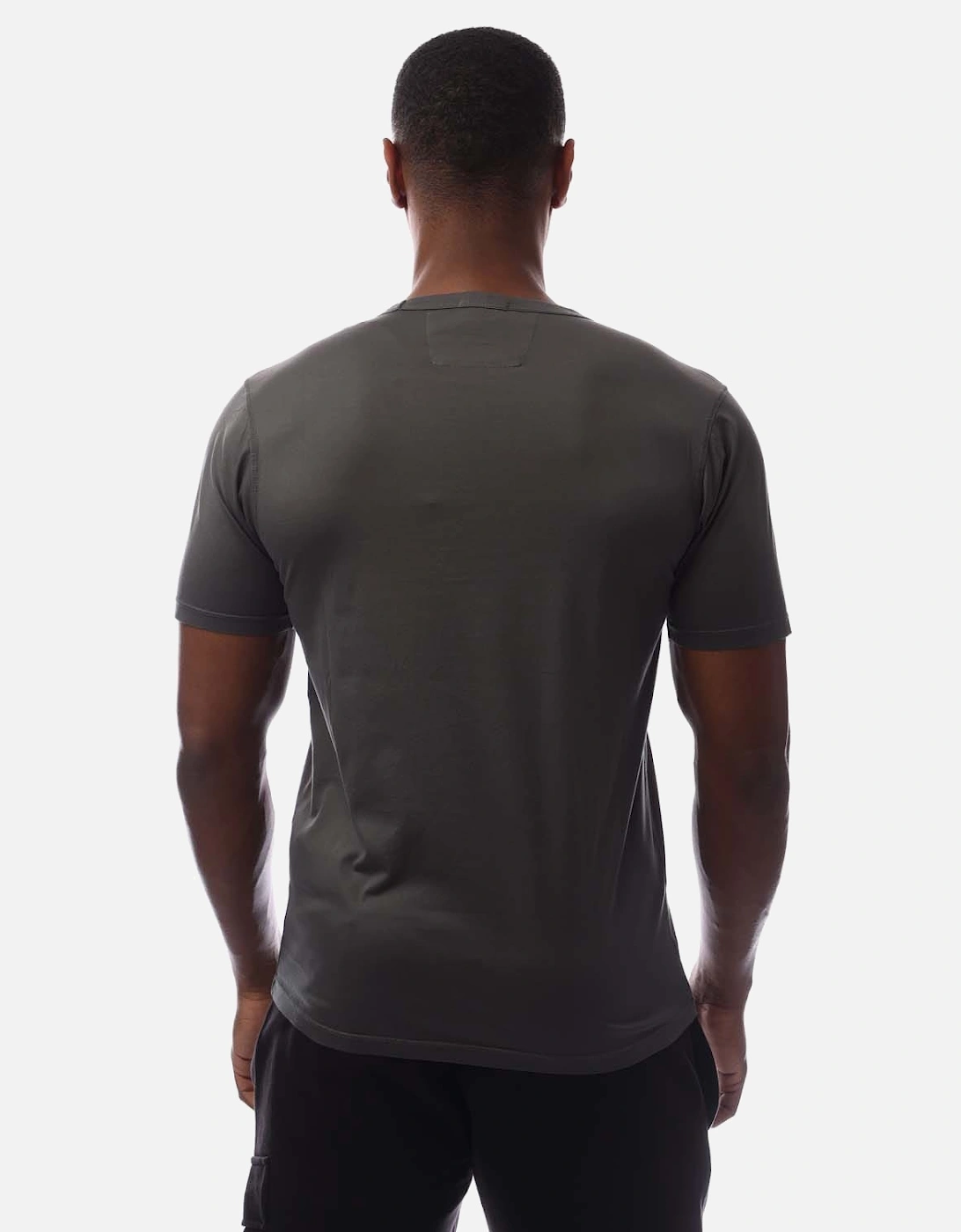 70/2 Mercerized Jersey Logo Patch T-Shirt