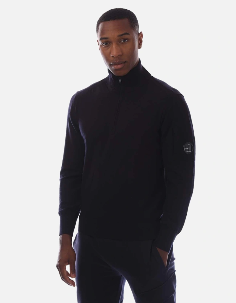Extrafine Merino Wool Half-Zip Sweater
