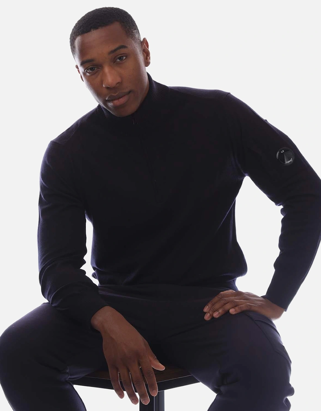 Extrafine Merino Wool Half-Zip Sweater
