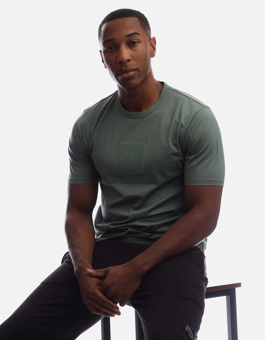 Mercerized Jersey Badge T-Shirt