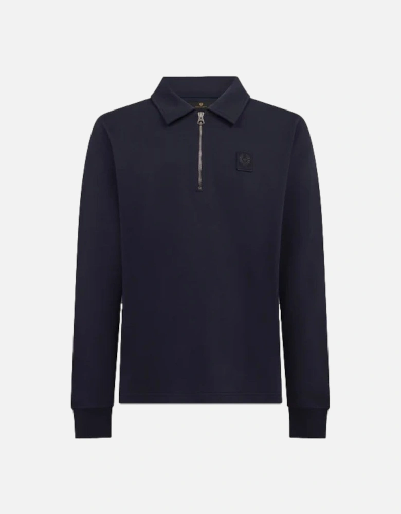 Curator Collared Sweatshirt Dark Ink