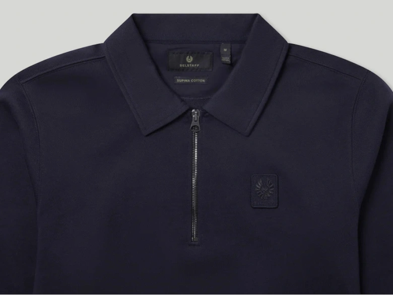 Curator Collared Sweatshirt Dark Ink