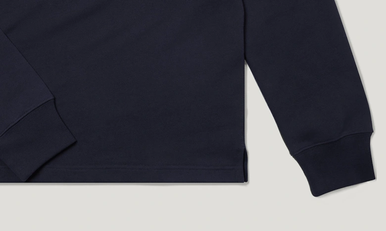 Curator Collared Sweatshirt Dark Ink