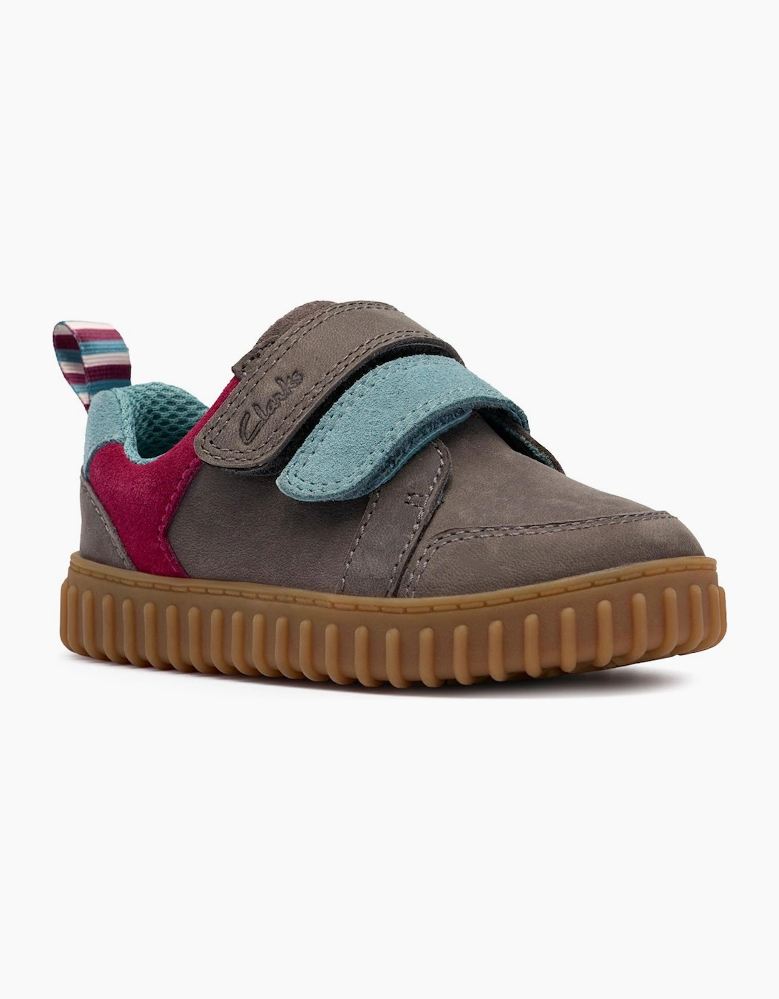 Clarks Boys Brown  Cove Pop T First Shoes - Size F (Standard) Kids