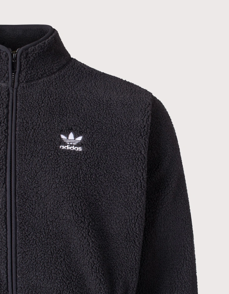 Relaxed Fit Trefoil Teddy Fleece