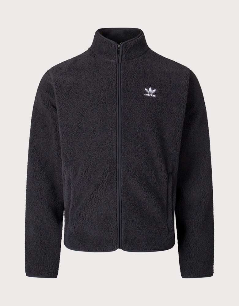Relaxed Fit Trefoil Teddy Fleece