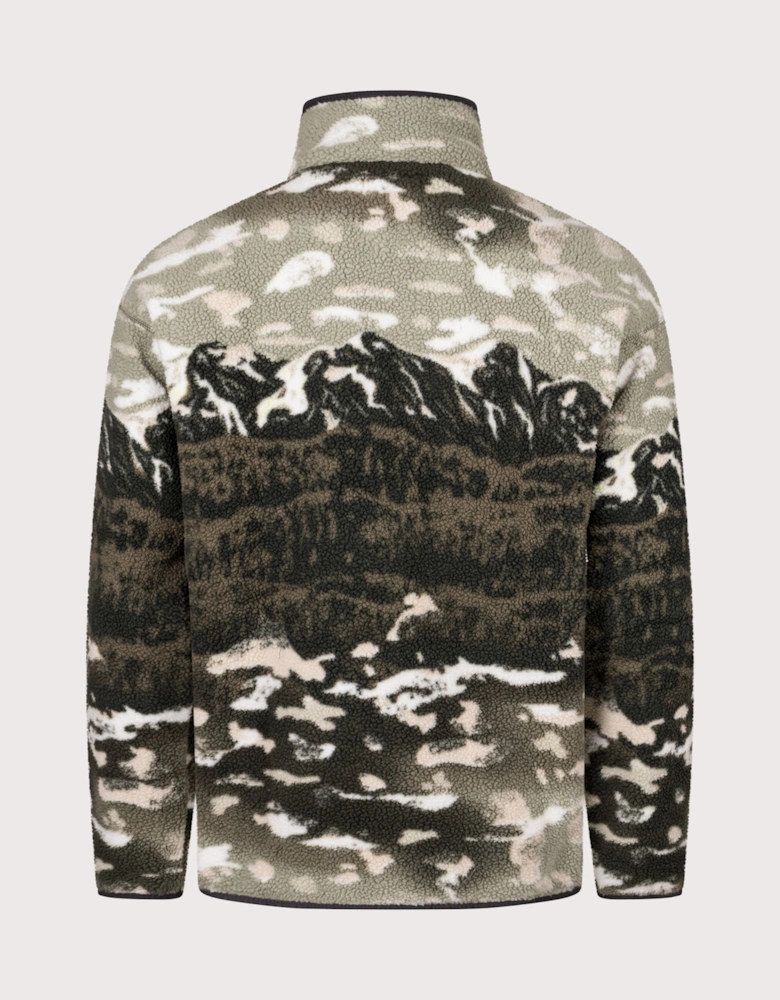 Helvetia II Printed Half Snap Fleece Sweatshirt