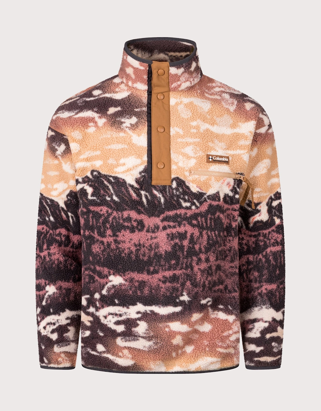 Helvetia II Printed Half Snap Fleece Sweatshirt, 4 of 3