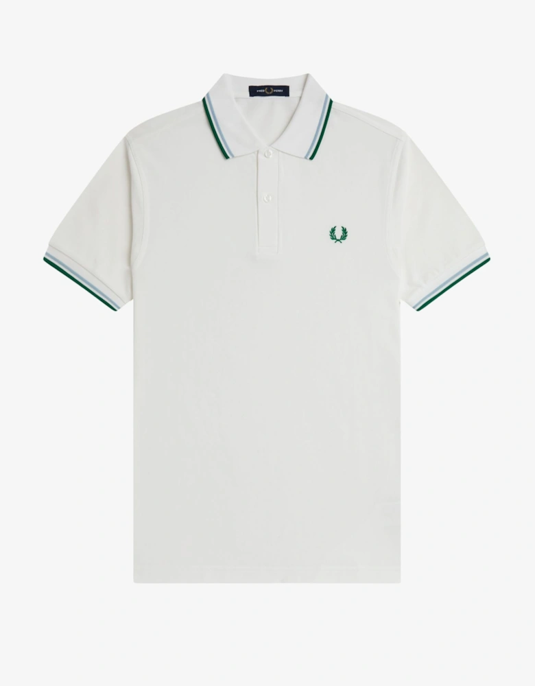 M3600 Twin Tipped Shirt - Snow White/Track Blue/Sport Green
