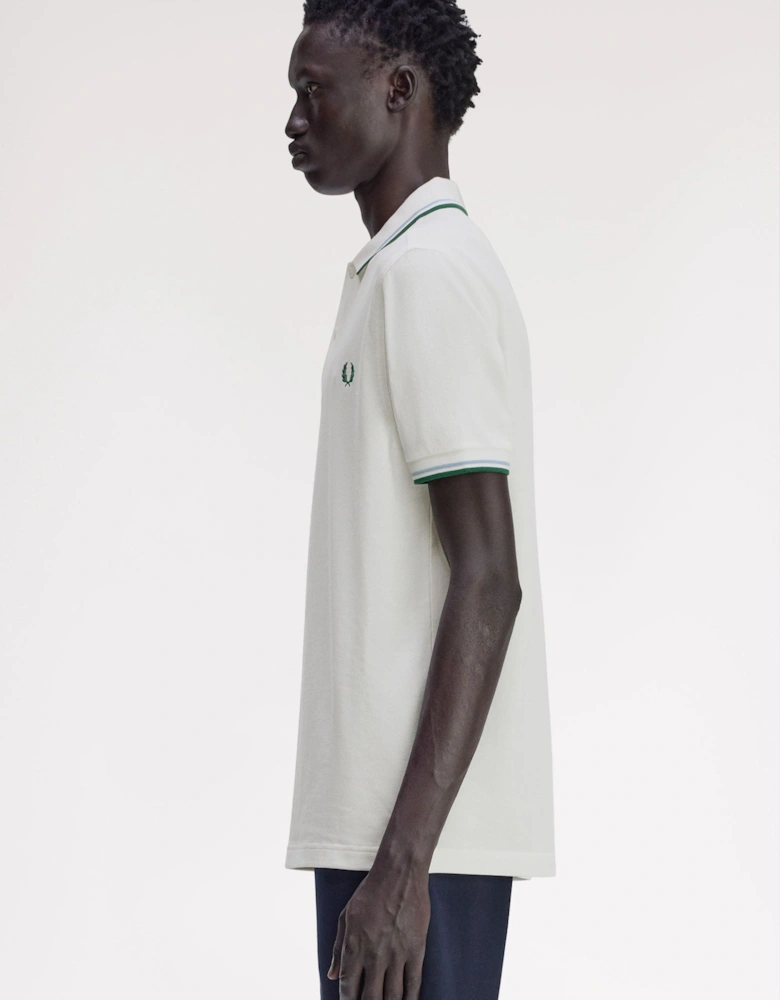 M3600 Twin Tipped Shirt - Snow White/Track Blue/Sport Green