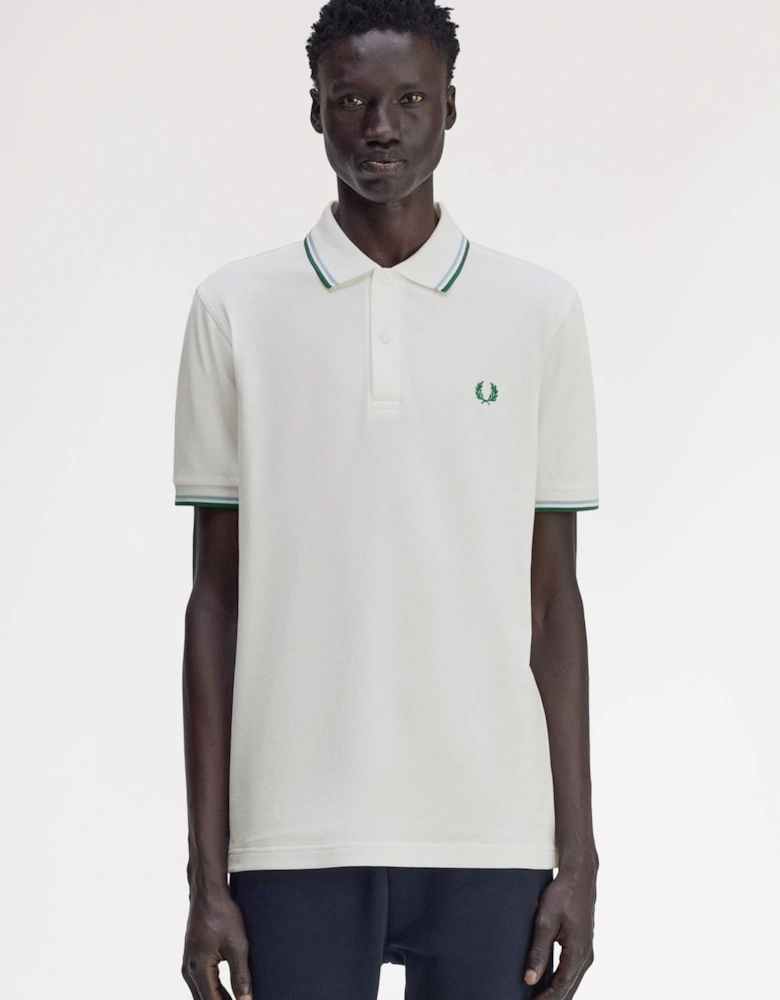M3600 Twin Tipped Shirt - Snow White/Track Blue/Sport Green