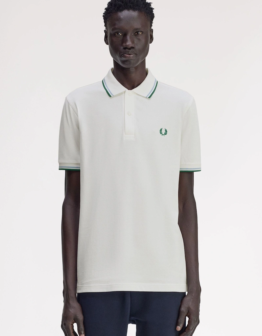 M3600 Twin Tipped Shirt - Snow White/Track Blue/Sport Green