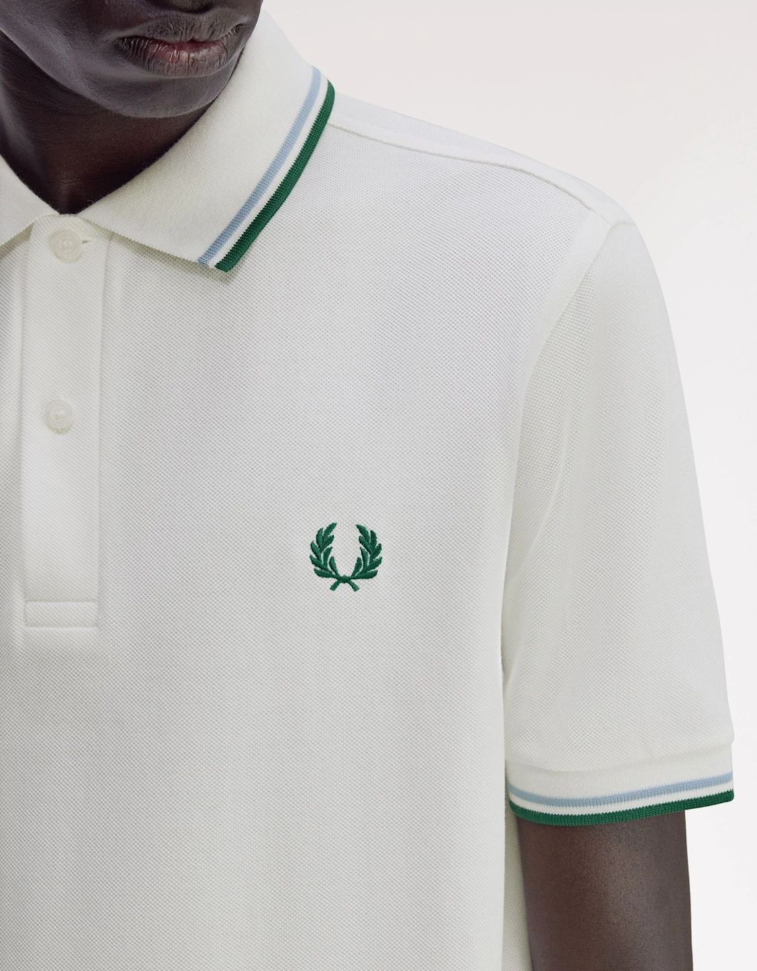 M3600 Twin Tipped Shirt - Snow White/Track Blue/Sport Green