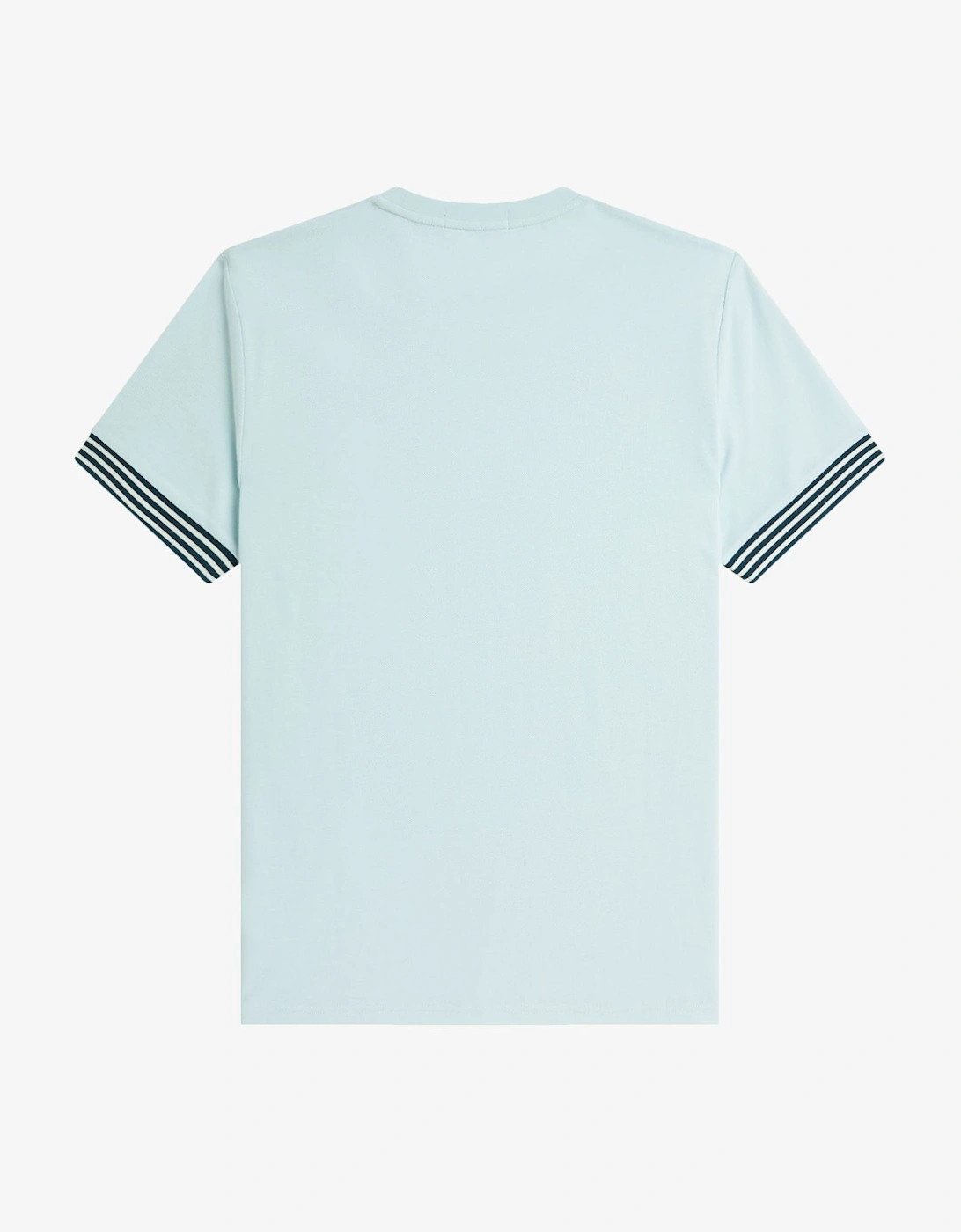 M7707 Striped Cuff T-Shirt - Light Ice