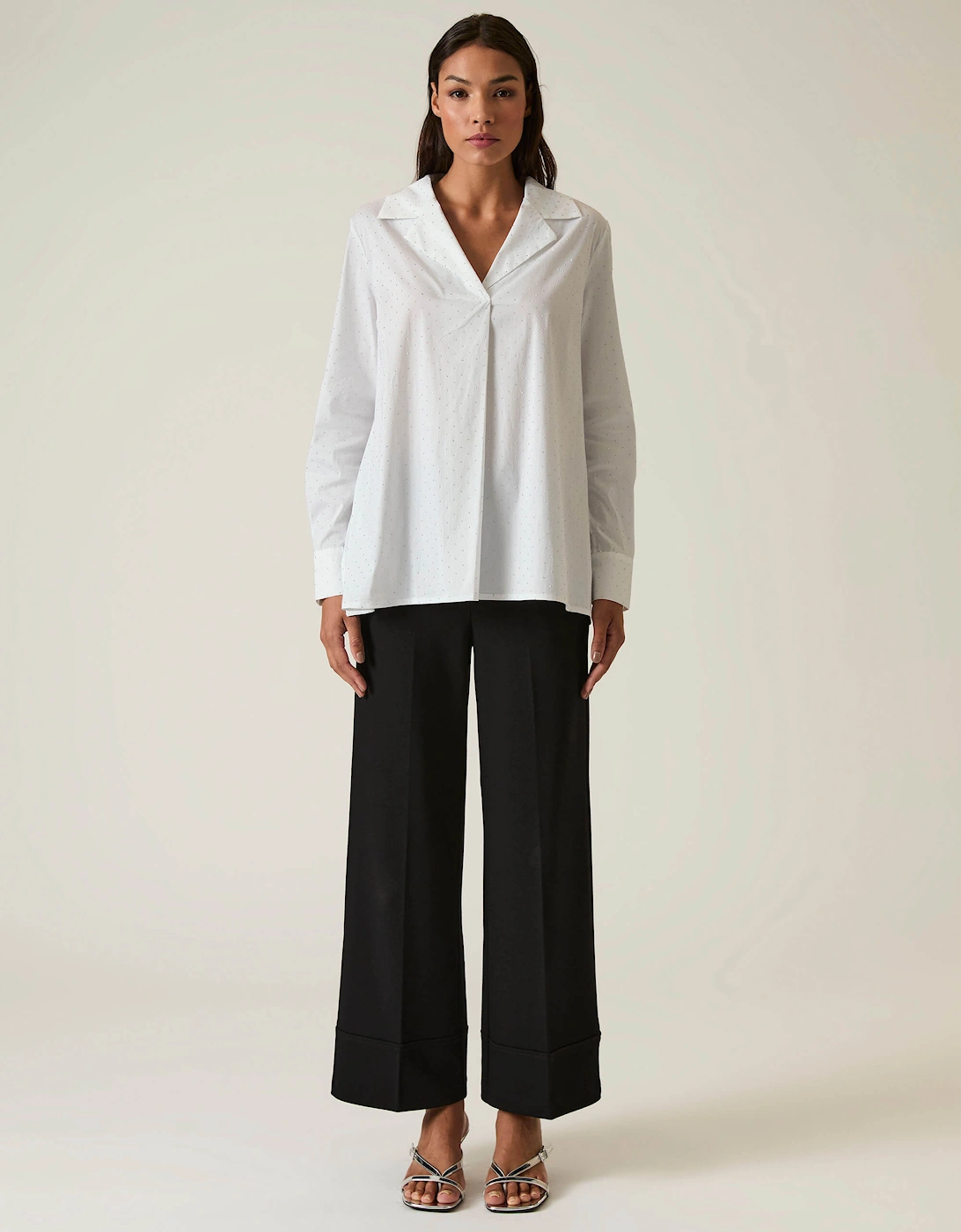Embellished White Cotton Shirt, 7 of 6