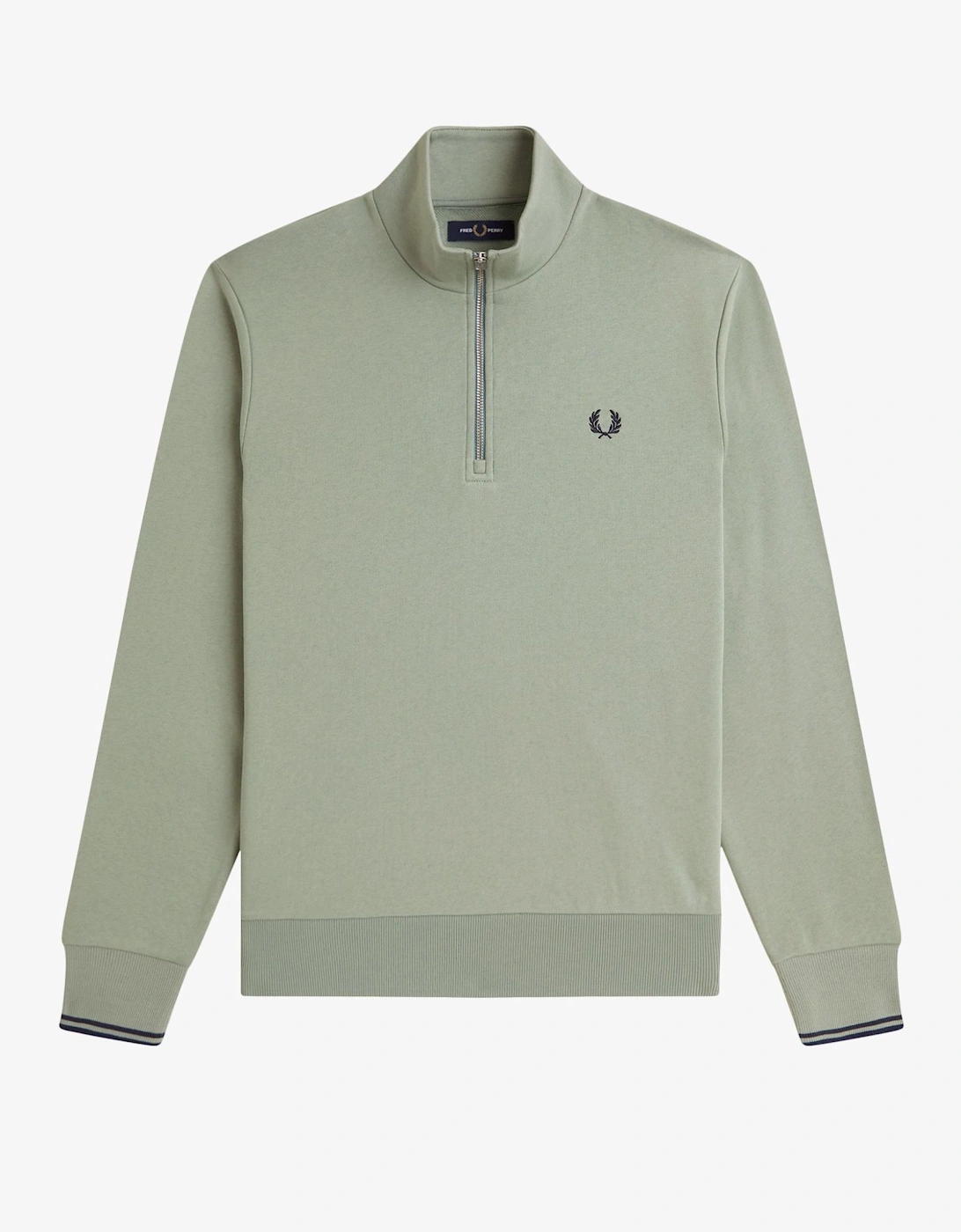 M3574 Half-Zip Sweatshirt - Bay Leaf/Dark Air Force/Tennis Blue, 10 of 9