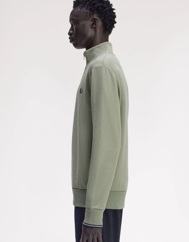 M3574 Half-Zip Sweatshirt - Bay Leaf/Dark Air Force/Tennis Blue