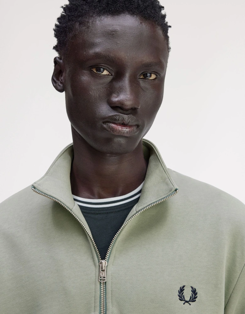 M3574 Half-Zip Sweatshirt - Bay Leaf/Dark Air Force/Tennis Blue