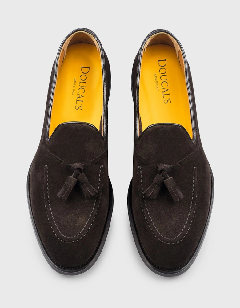 Suede Leather Tassel Loafers