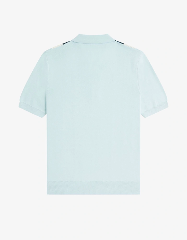 Multi Texture Knitted Shirt - Light Ice