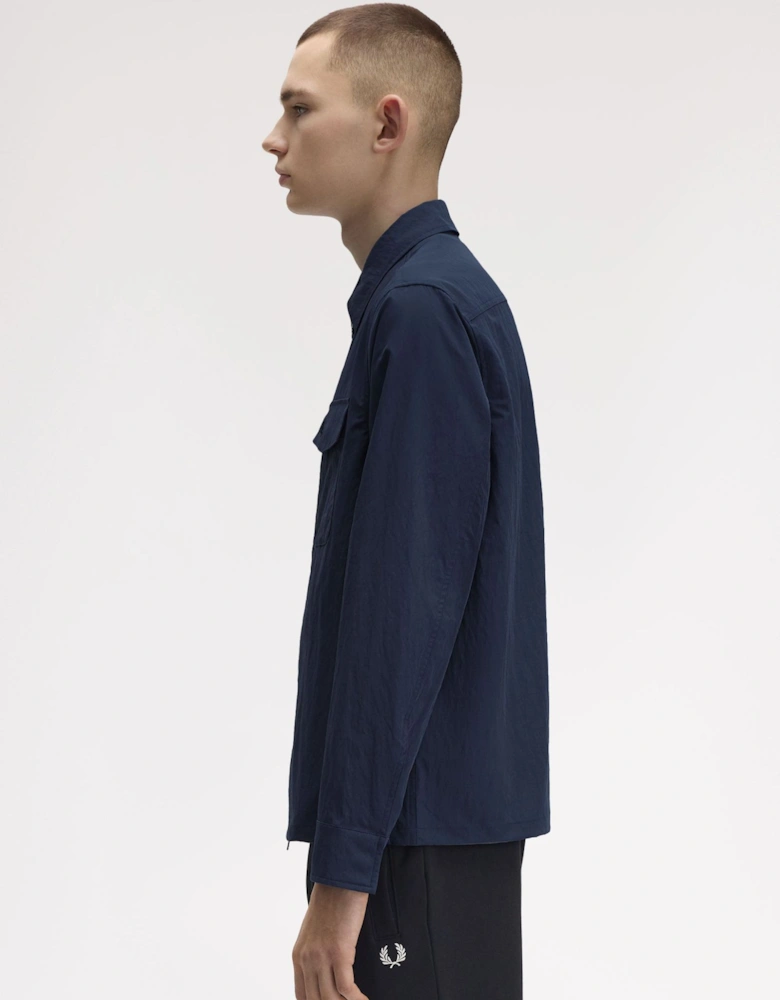 M5684 Zip Through Overshirt - Dark Air Force