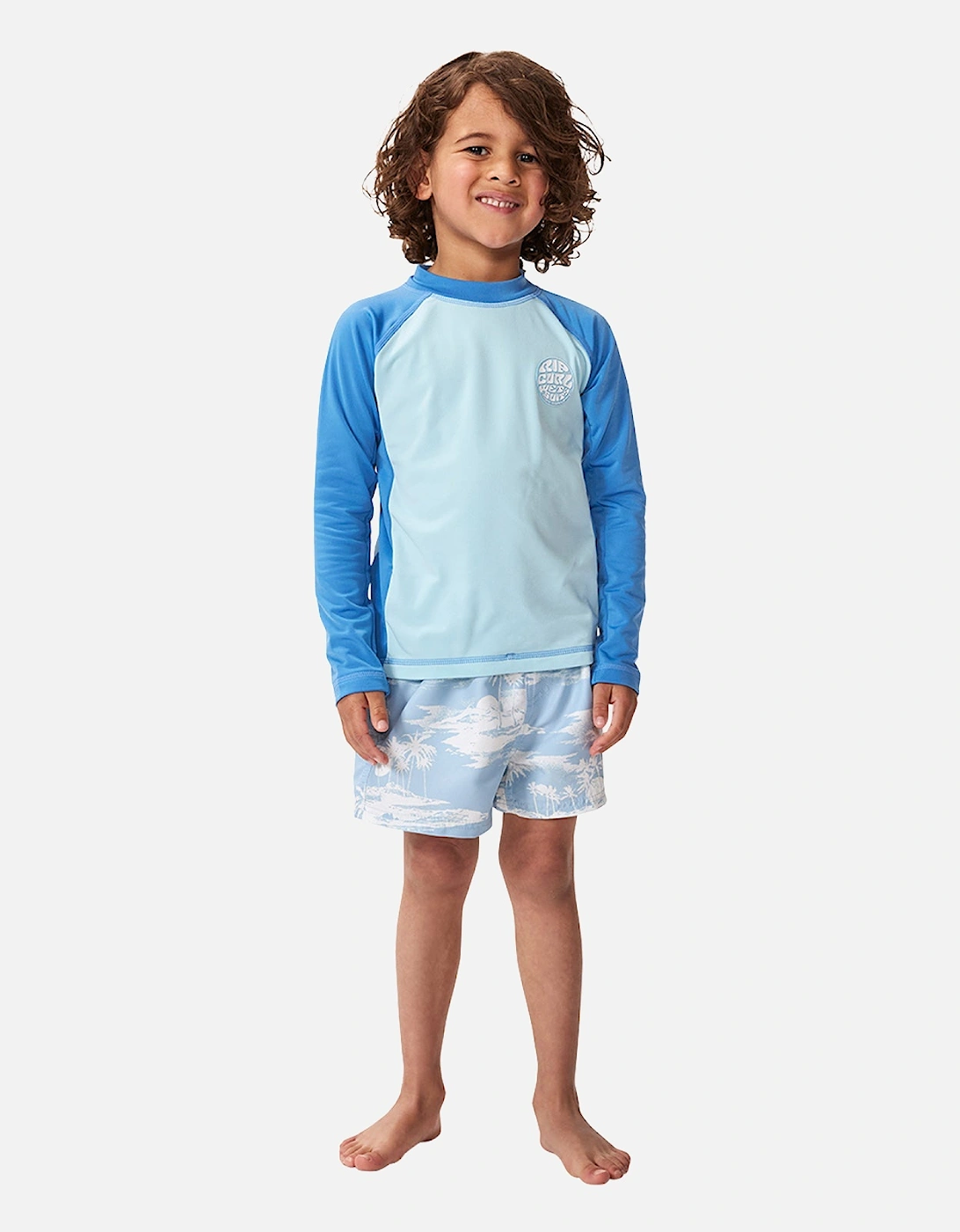 Rip Curl Kids Icons UV Brushed Long Sleeve Rash Vest, 2 of 1