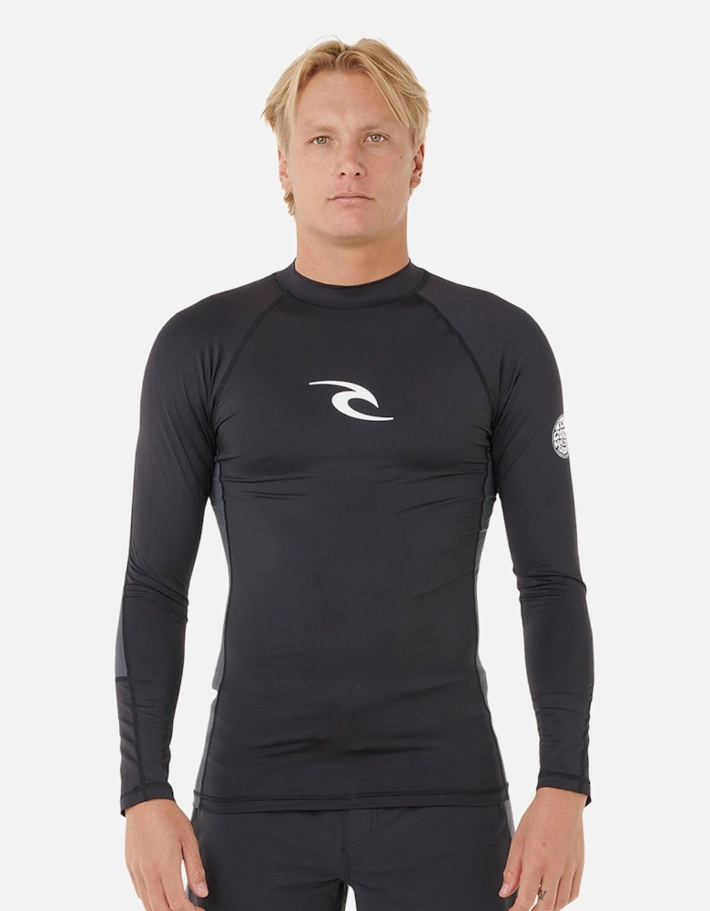 Rip Curl Mens Waves Long Sleeve Rash Vest
