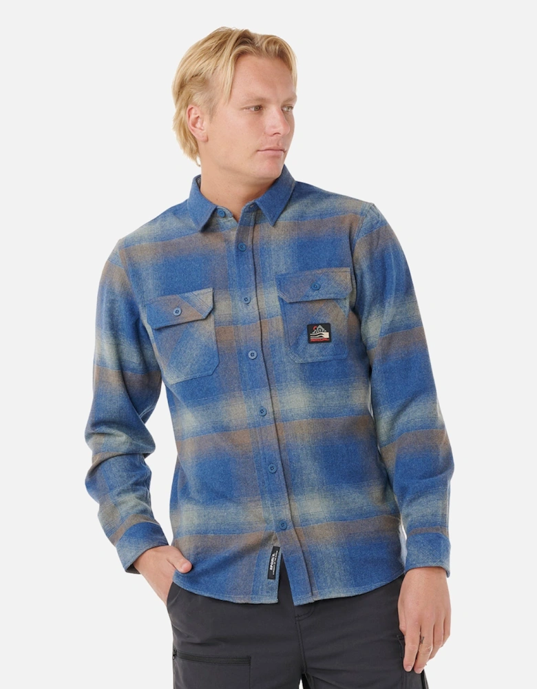 Rip Curl Mens Search Wool Flannel Long Sleeve Shirt