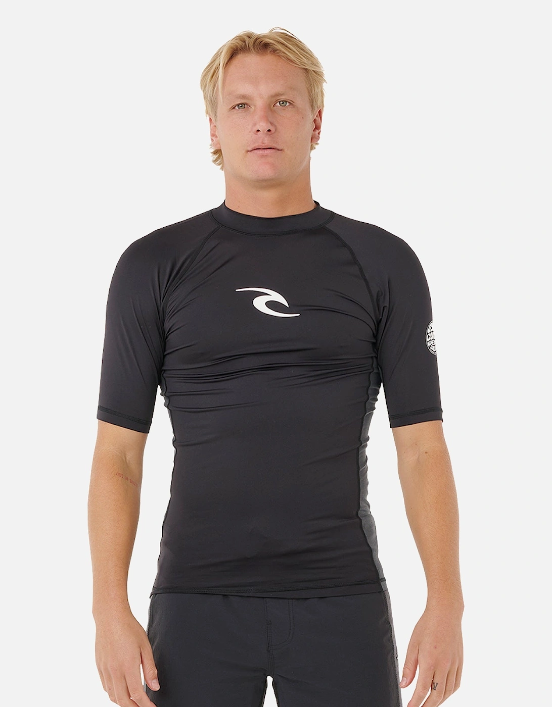 Rip Curl Mens Waves Short Sleeve Rash Vest, 2 of 1