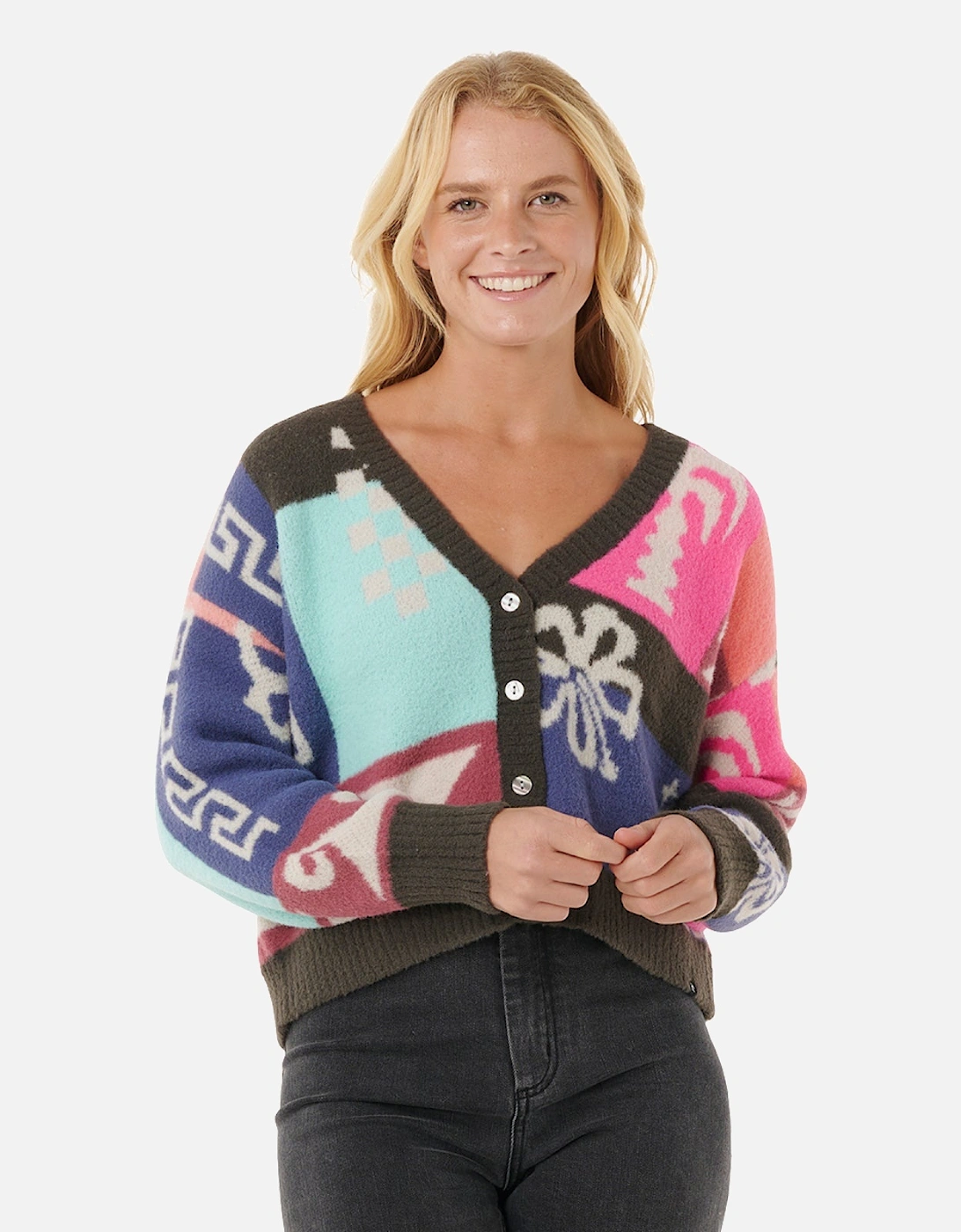 Rip Curl Womens Keepsakes Jacquard Bold Knitwear Jumper, 2 of 1