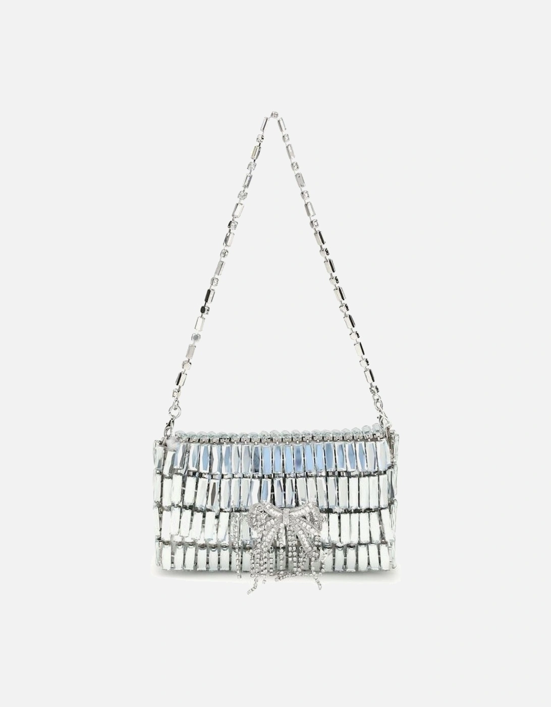 Leather Biker Jacket with Zipper Details Women - Silver Shoulder Bags, 5 of 4