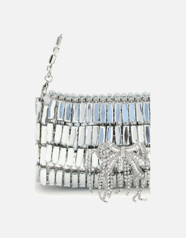 Leather Biker Jacket with Zipper Details Women - Silver Shoulder Bags