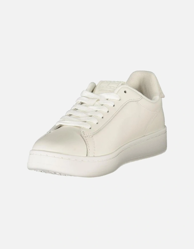 Sporty Luxury Sneakers with Removable Footbed Women - White