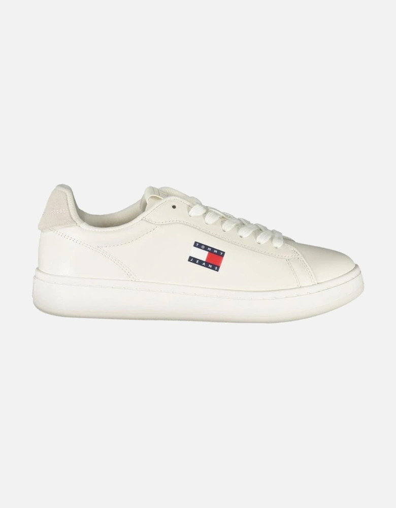 Sporty Luxury Sneakers with Removable Footbed Women - White