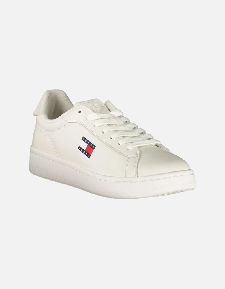 Sporty Luxury Sneakers with Removable Footbed Women - White