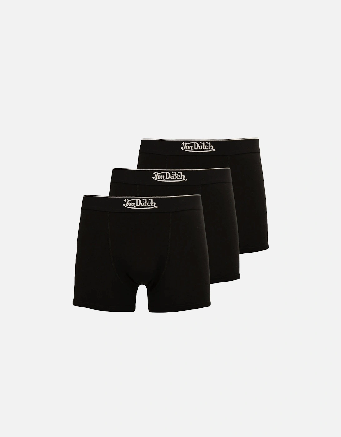 3 Pack Mens Covoy Briefs Boxer Shorts - Black, 2 of 1