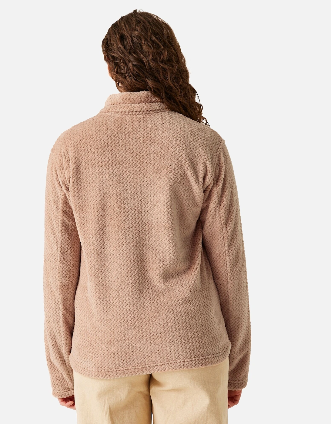 Womens/Ladies Heidy Fluffy Full Zip Fleece Jacket