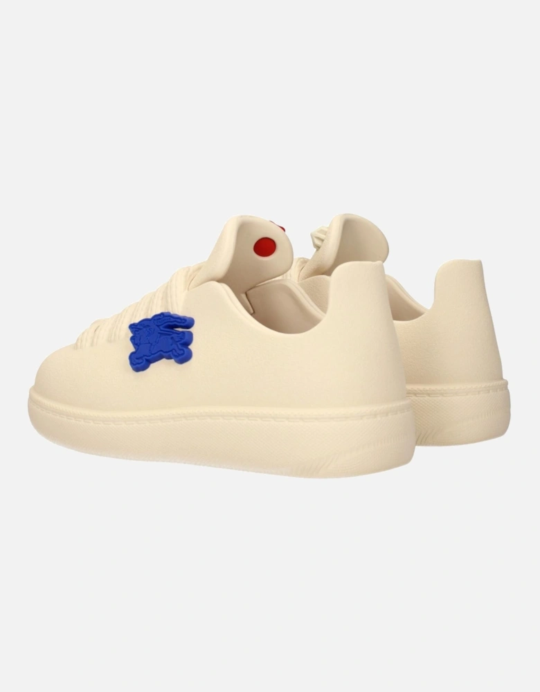 Leather High-top Sneakers with Logo Detail Women - Beige