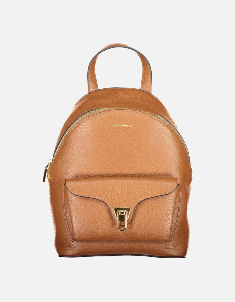Leather Ankle Boots with Lace-Up Detailing Women - Brown Backpacks