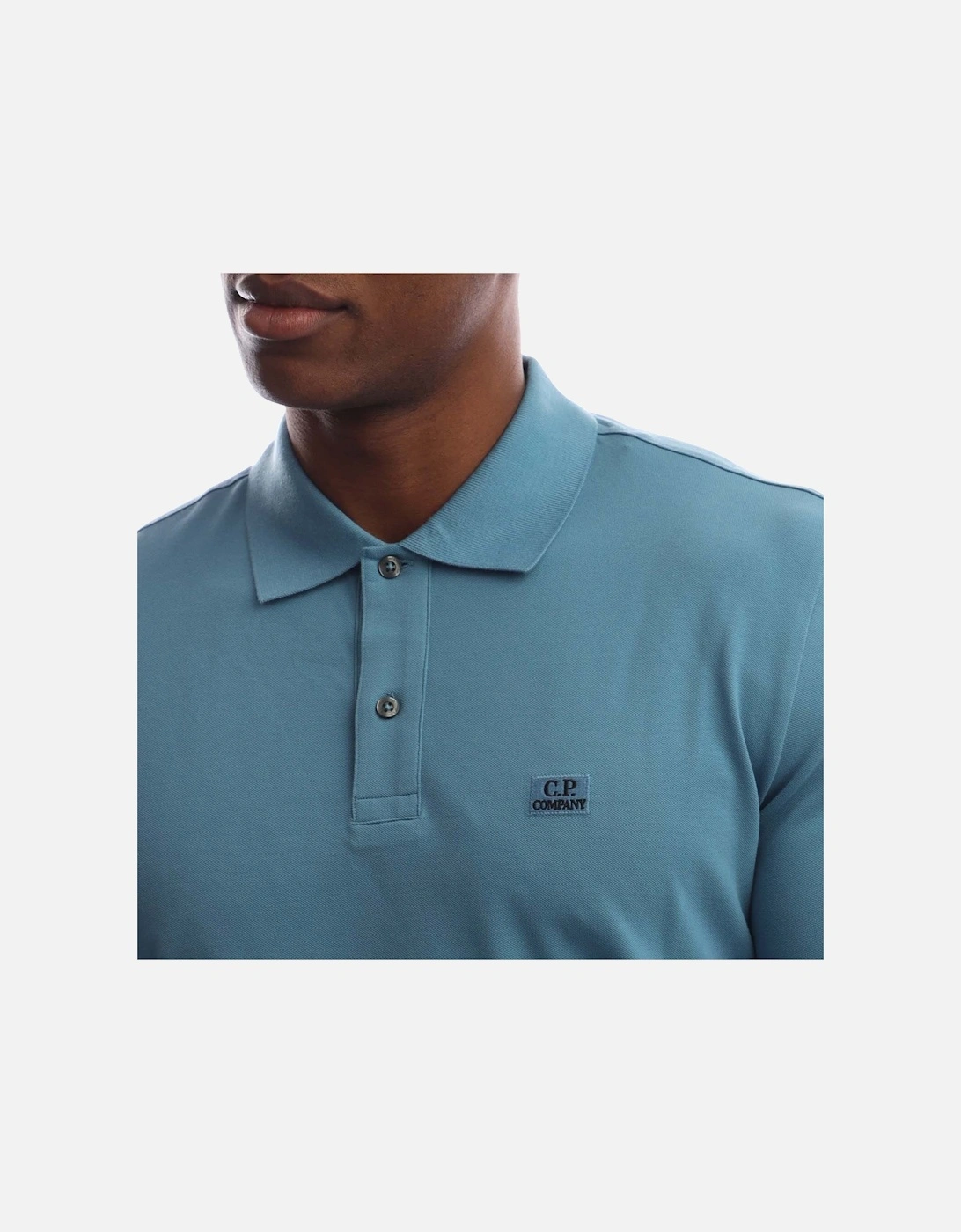 Stretch Piquet Long Sleeve Polo Shirt