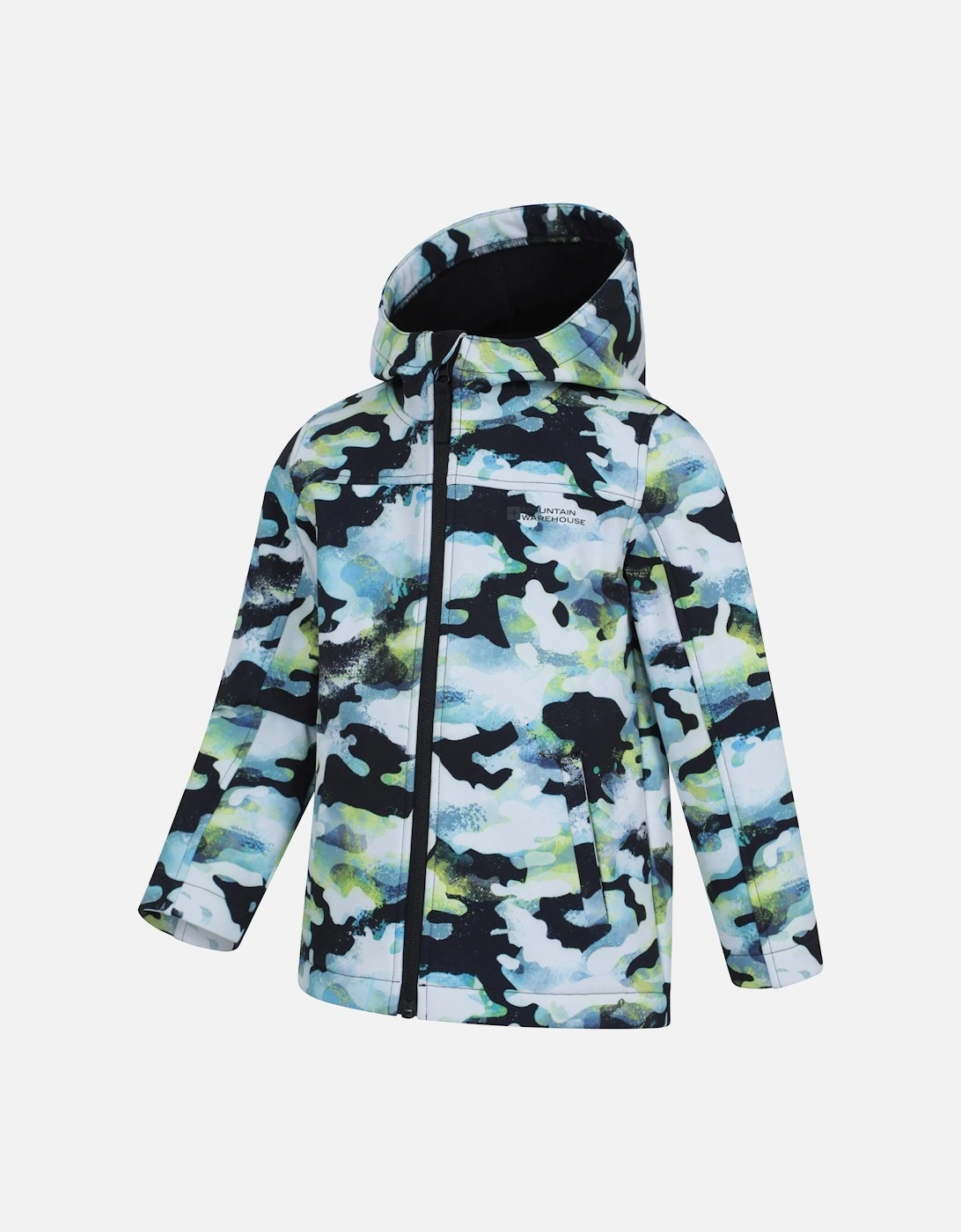 Childrens/Kids Exodus Printed Water Resistant Soft Shell Jacket