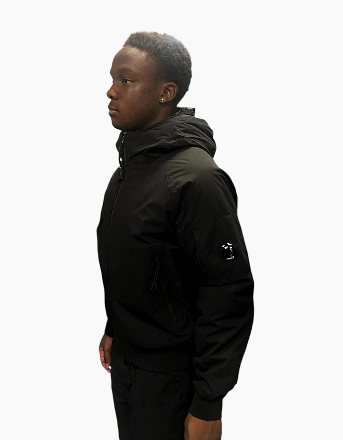 CP Company Men's Pro-Tek Hooded Jacket - Black - Size: 46