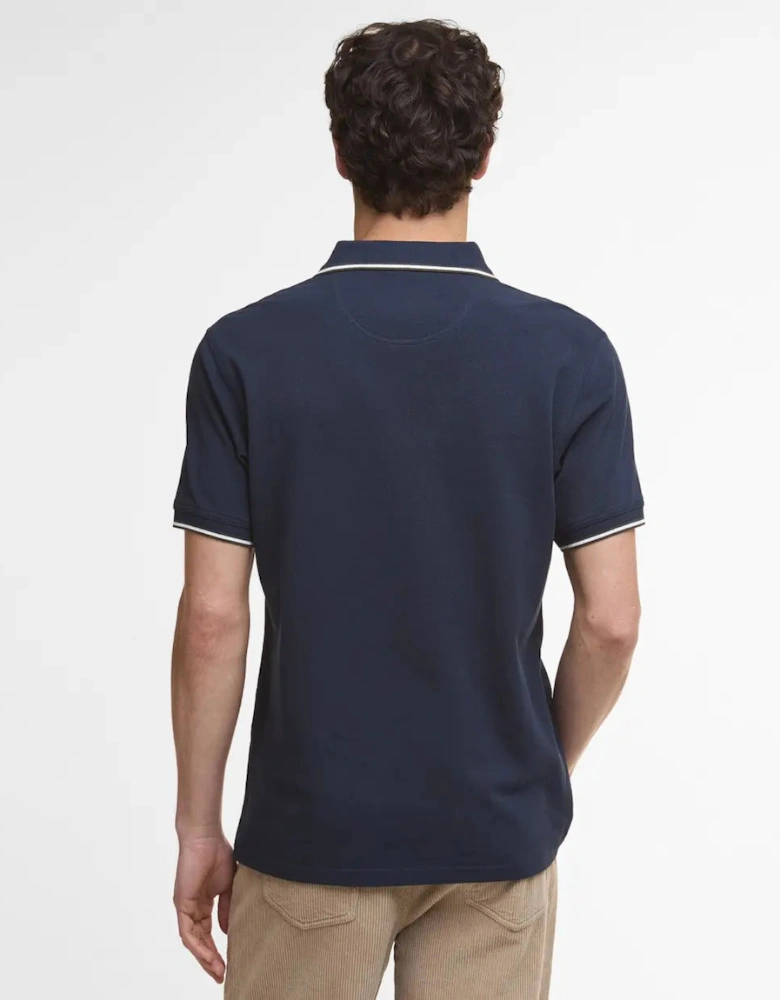 Fielding Tipped Collar Polo Shirt - Navy